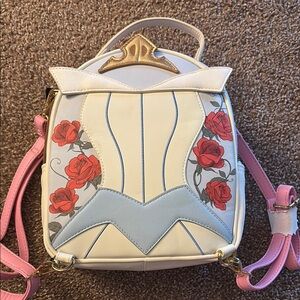 Double sided-4 way wear Disney loungefly backpack-Sleeping beauty themed